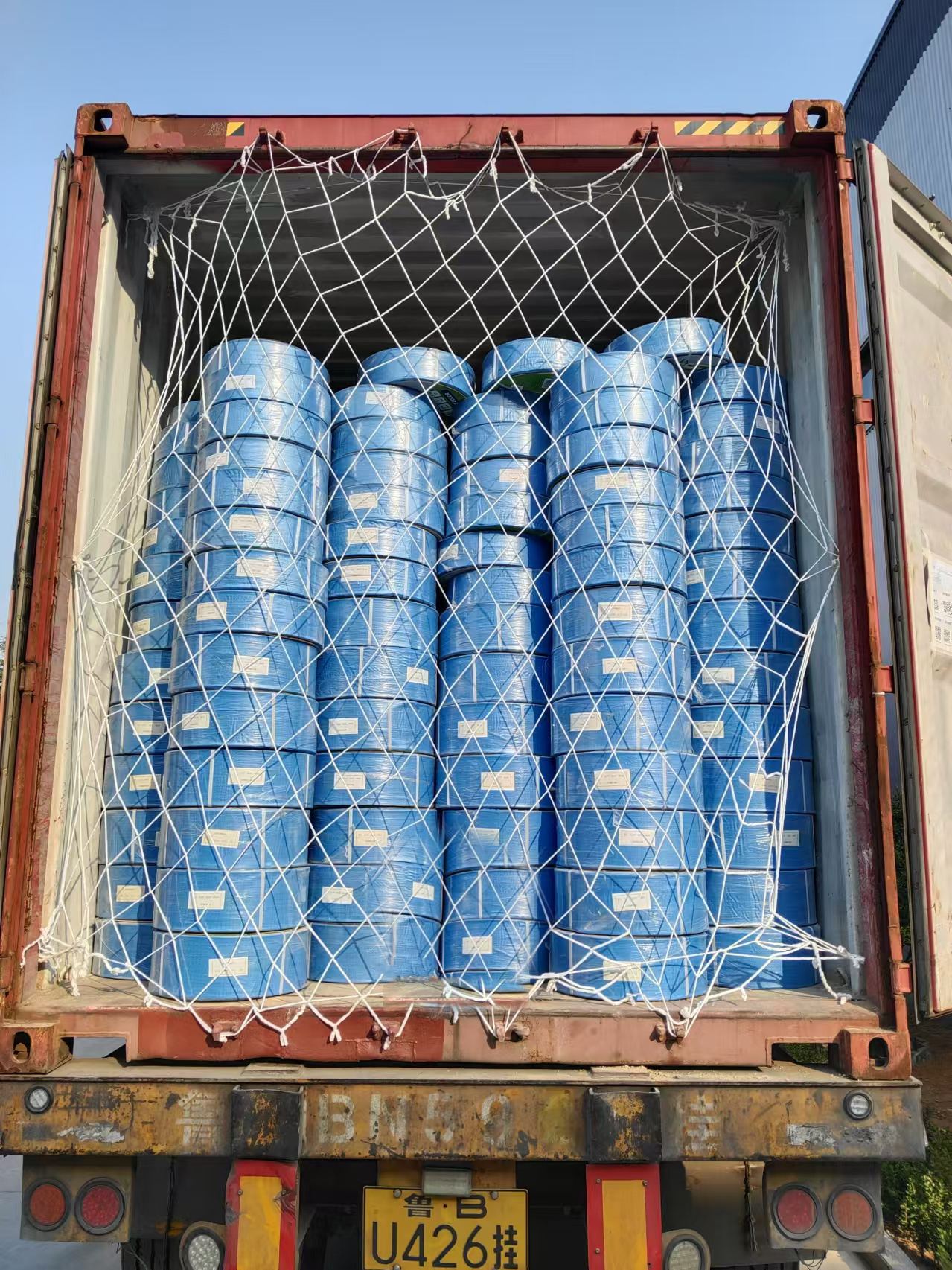 Full container loading of PVC hose